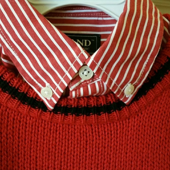 Boys 2-pc. Winter Moose Ensemble 7/8 Sweater & CandyCane Shirt 🎁 - Picture 2 of 6